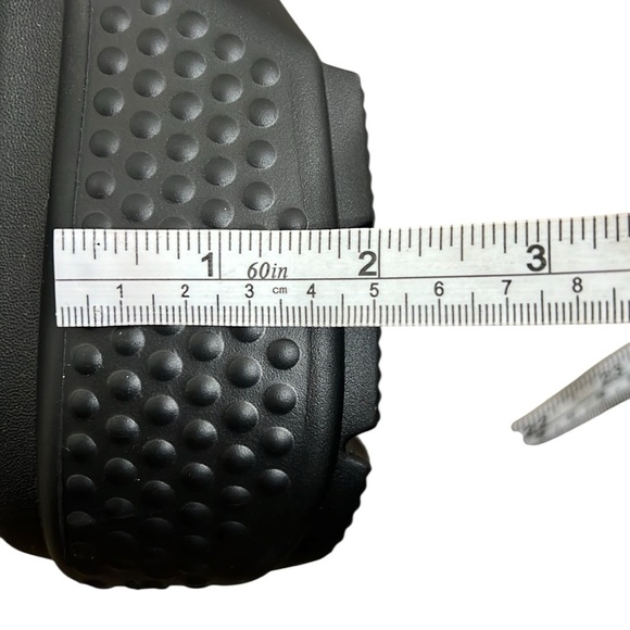 Crocs Stomp Mary Jane Woman’s Size 9 Black Rosette Platform Gothic Punk READ - Picture 13 of 14